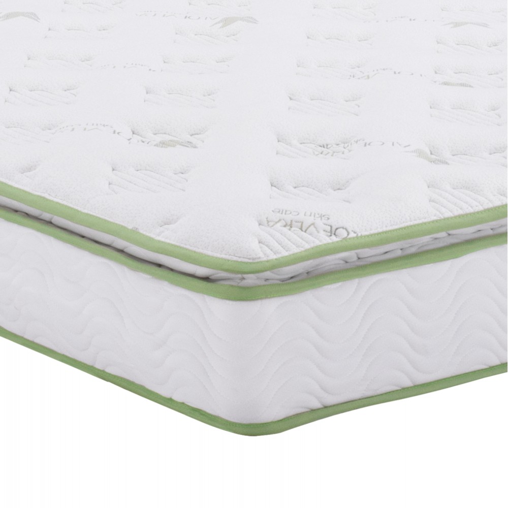 Κρεβάτι διπλό με στρώμα "BILLIE" από βελούδο σε χρώμα κυπαρισσί 160x200