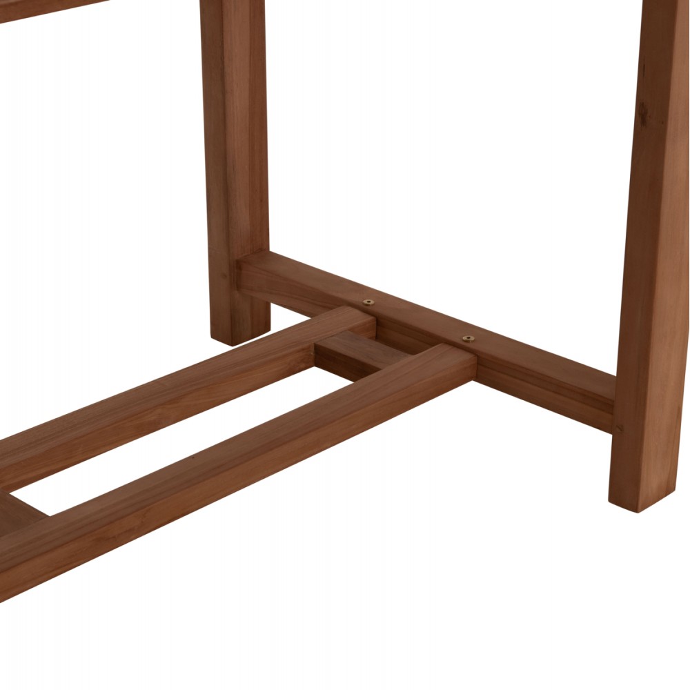 Σετ τραπεζαρίας "CRANDER" 7τμχ από ξύλο teak σε χρώμα φυσικό 180-240x100x76