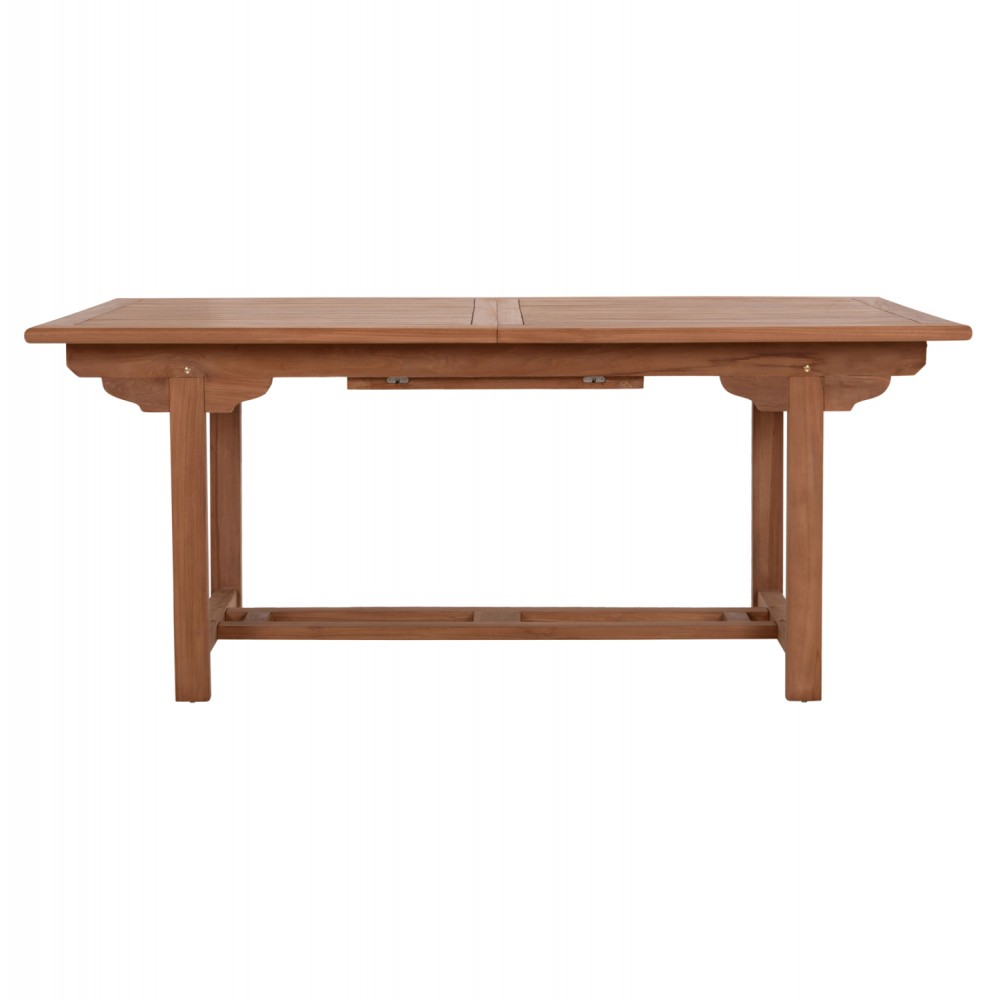 Σετ τραπεζαρίας "FREM" 7τμχ από ξύλο teak σε χρώμα φυσικό 180-240x100x76