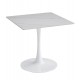 Τραπέζι τραπεζαρίας "TETRAN" από μέταλλο/sintered stone σε χρώμα λευκό μαρμάρου 80x80x74