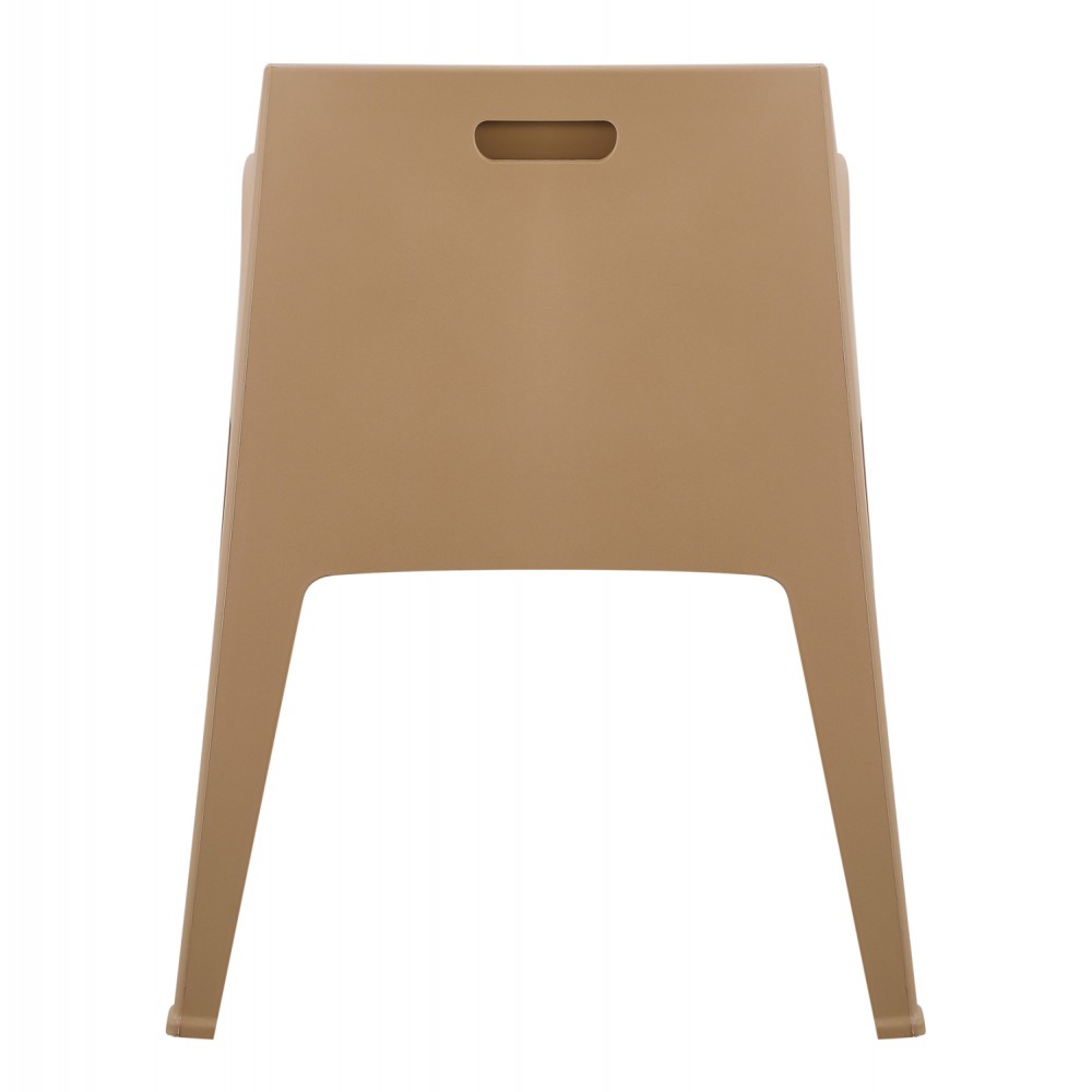 Πολυθρόνα "SLEEK" από πολυπροπυλένιο σε χρώμα καπουτσίνο 57x56x82.5