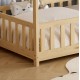 Κρεβάτι παιδικό με στρώμα "PHYLLIS" από ξύλο σε χρώμα φυσικό 90x190