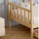 Κρεβάτι παιδικό με στρώμα "KLARICE" από ξύλο σε χρώμα φυσικό 90x190