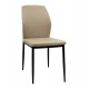 Καρέκλα "DIAZ" από ύφασμα/μέταλλο σε χρώμα μπεζ/μαυρο 41,5x52x87