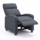 Πολυθρόνα σαλονιού relax "DROSEN" από ύφασμα σε χρώμα γκρι 68x80x93