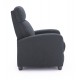 Πολυθρόνα σαλονιού relax "DROSEN" από ύφασμα σε χρώμα γκρι 68x80x93