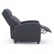 Πολυθρόνα σαλονιού relax "DROSEN" από ύφασμα σε χρώμα γκρι 68x80x93