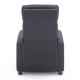Πολυθρόνα σαλονιού relax "DROSEN" από ύφασμα σε χρώμα γκρι 68x80x93