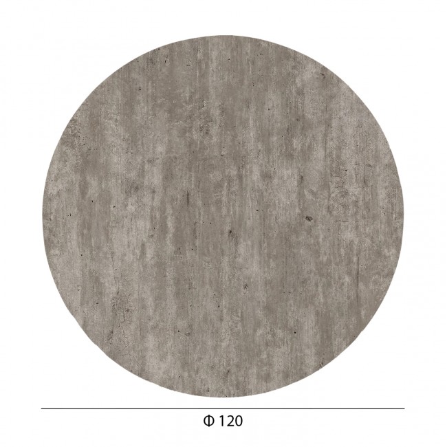 Επιφάνεια τραπεζιού στρόγγυλο από HPL concrete Φ120
