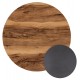 Επιφάνεια τραπεζιού στρογγυλή από HPL σε χρώμα indian shesham Φ60
