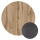 Επιφάνεια τραπεζιού στρόγγυλη από HPL σε χρώμα σονόμα oak Φ70