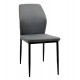 Καρέκλα τραπεζαρίας "DIAZ" απο ύφασμα/μέταλλο σε χρώμα γκρι/μαύρο 41,5x52x87