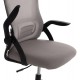 Καρέκλα γραφείου "BLAZER" από mesh ύφασμα σε χρώμα γκρι/μαύρο 60x58x110/130