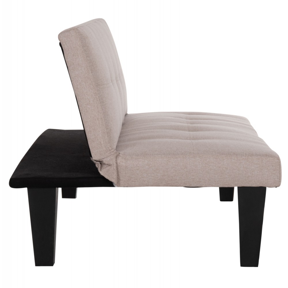 Καναπές-κρεβάτι "KORO" 3θέσιος απο PU δέρμα σε χρώμα μπεζ 165x75x64