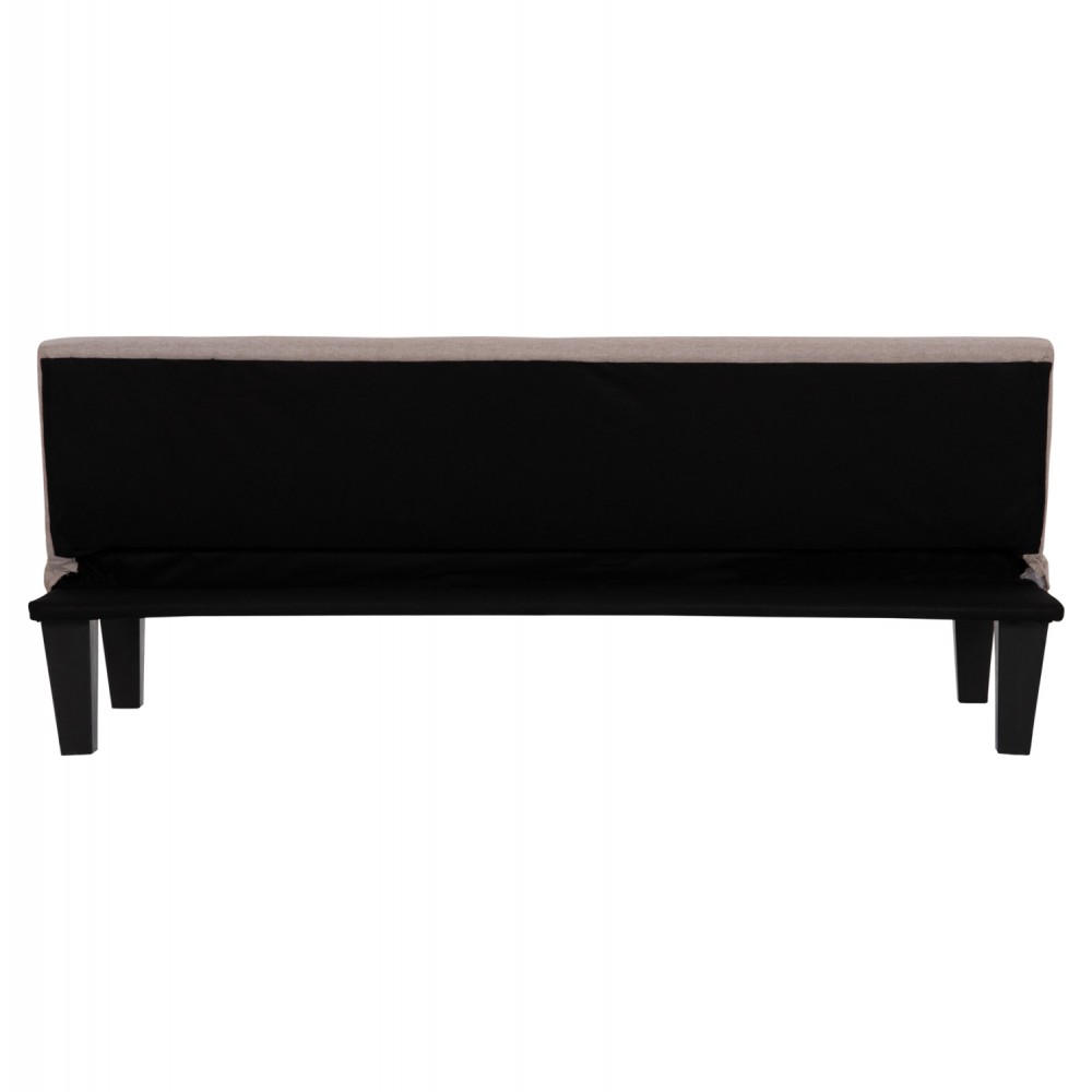 Καναπές-κρεβάτι "KORO" 3θέσιος απο PU δέρμα σε χρώμα μπεζ 165x75x64