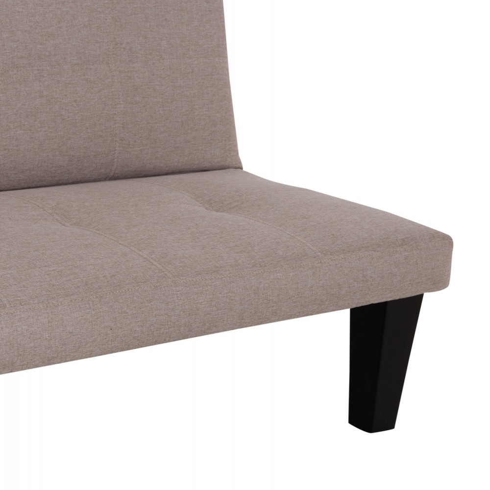 Καναπές-κρεβάτι "KORO" 3θέσιος απο PU δέρμα σε χρώμα μπεζ 165x75x64