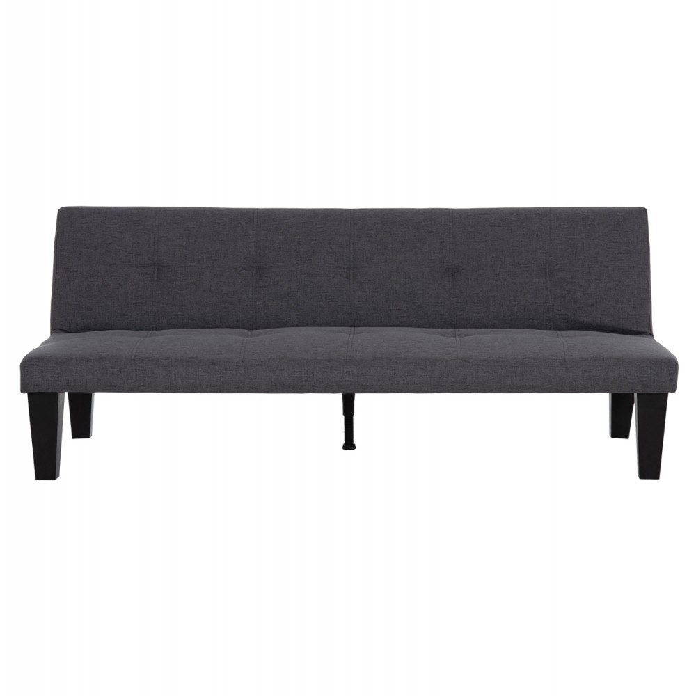 Καναπές-κρεβάτι "KORO" 3θέσιος απο PU δέρμα σε χρώμα γκρι 165x75x64