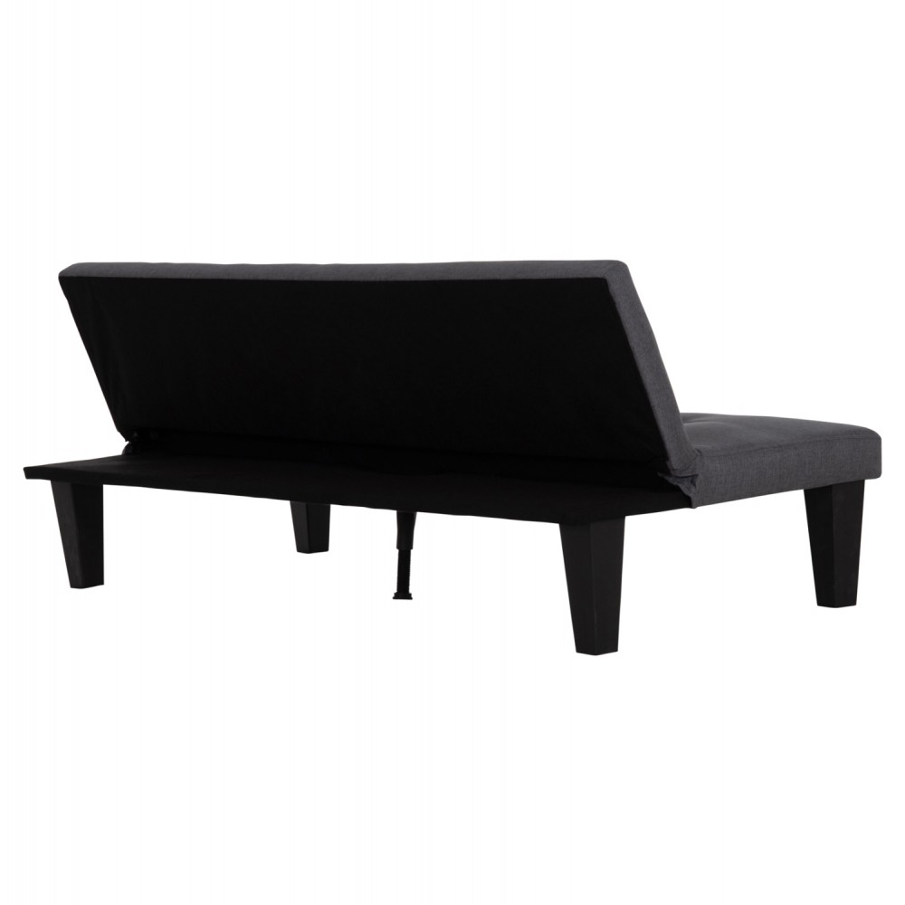 Καναπές-κρεβάτι "KORO" 3θέσιος απο PU δέρμα σε χρώμα γκρι 165x75x64