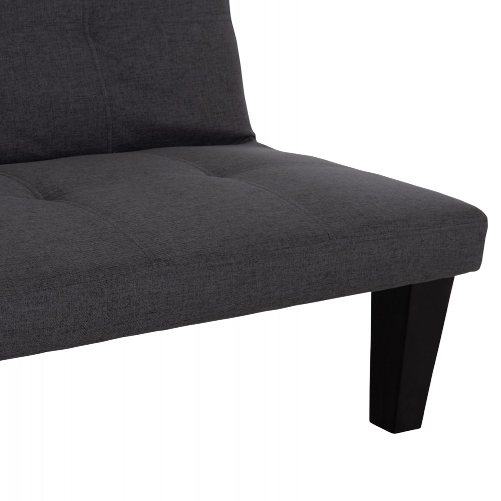 Καναπές-κρεβάτι "KORO" 3θέσιος απο PU δέρμα σε χρώμα γκρι 165x75x64