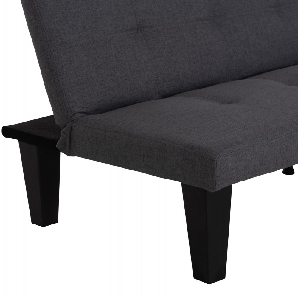 Καναπές-κρεβάτι "KORO" 3θέσιος απο PU δέρμα σε χρώμα γκρι 165x75x64