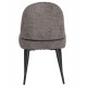 Καρέκλα "SARKY" απο ύφασμα μπουκλέ/μέταλλο σε χρώμα γκρι/μαύρο 56x64x88