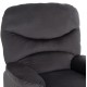 Πολυθρόνα Relax "BRAYLEN" απο βελούδο σε χρώμα γκρι 85x90x95