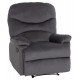 Πολυθρόνα Relax "BRAYLEN" απο βελούδο σε χρώμα γκρι 85x90x95