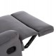 Πολυθρόνα Relax "BRAYLEN" απο βελούδο σε χρώμα γκρι 85x90x95