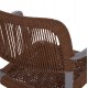 Πολυθρόνα "STRIDER" από pp/σχοινί σε χρώμα γκρι/καφέ 57x53x80