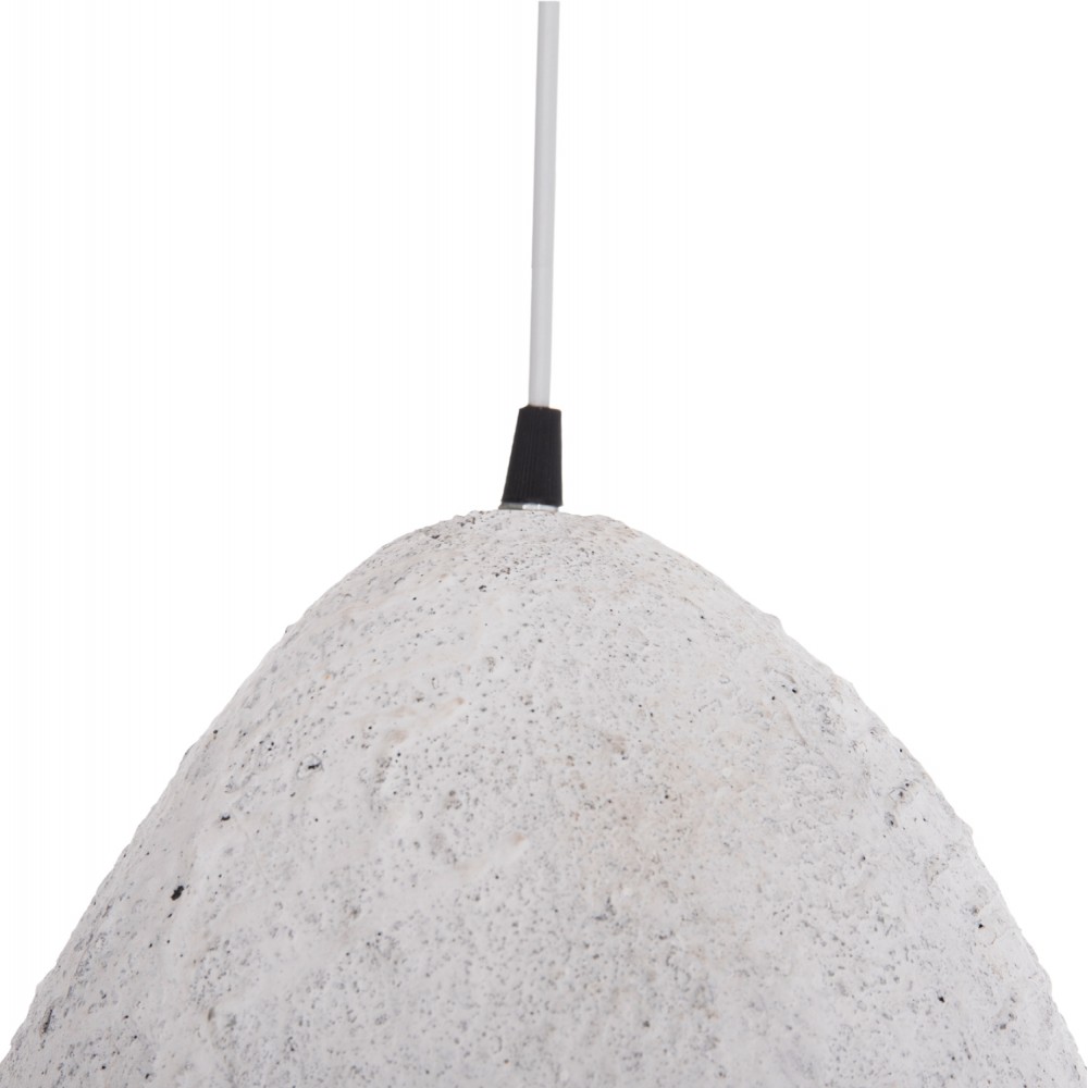 Φωτιστικό οροφής "STONER" απο ρητίνη σε χρώμα λευκό 37x30x45