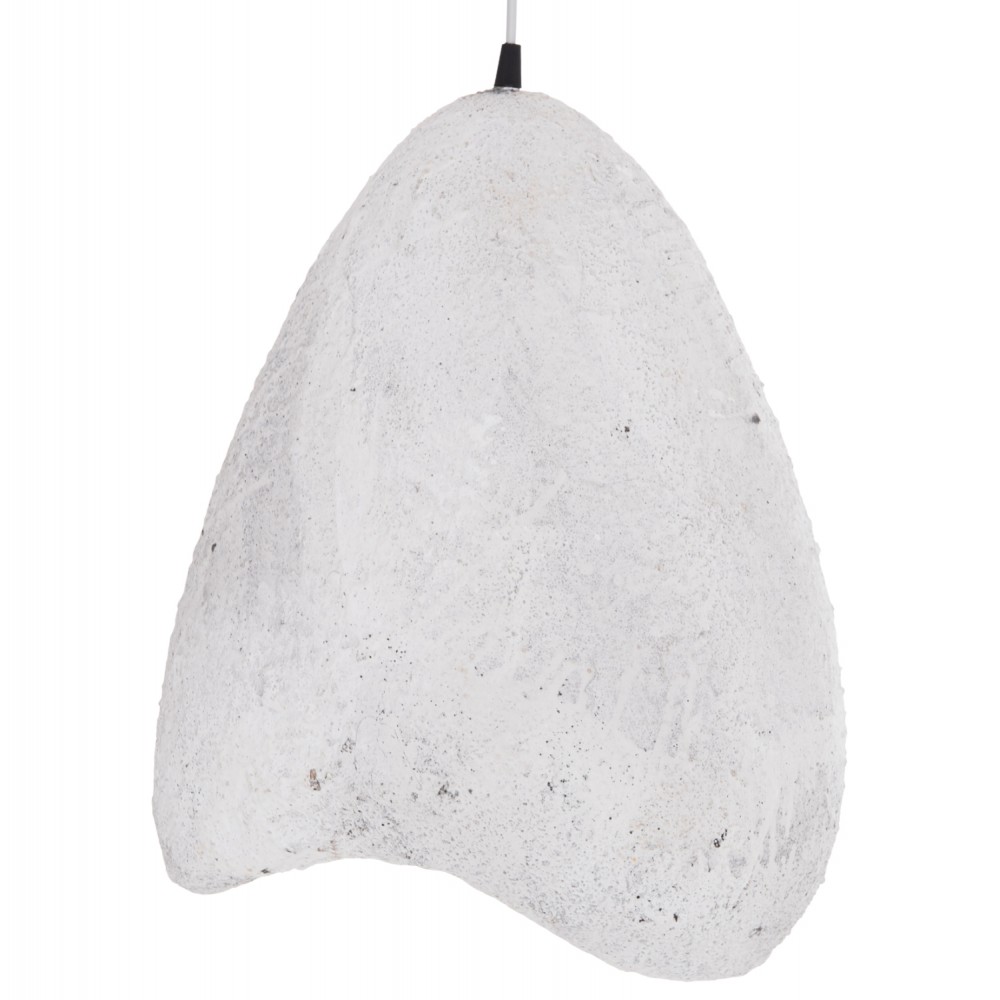 Φωτιστικό οροφής "STONER" απο ρητίνη σε χρώμα λευκό 37x30x45