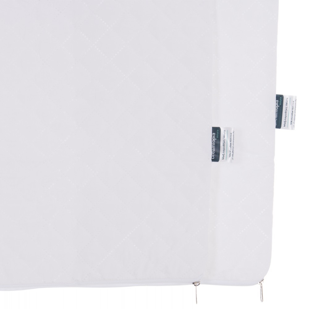 Μαξιλαροθήκες 2τμχ "VELURA" καπιτονέ με φερμουάρ 50x70