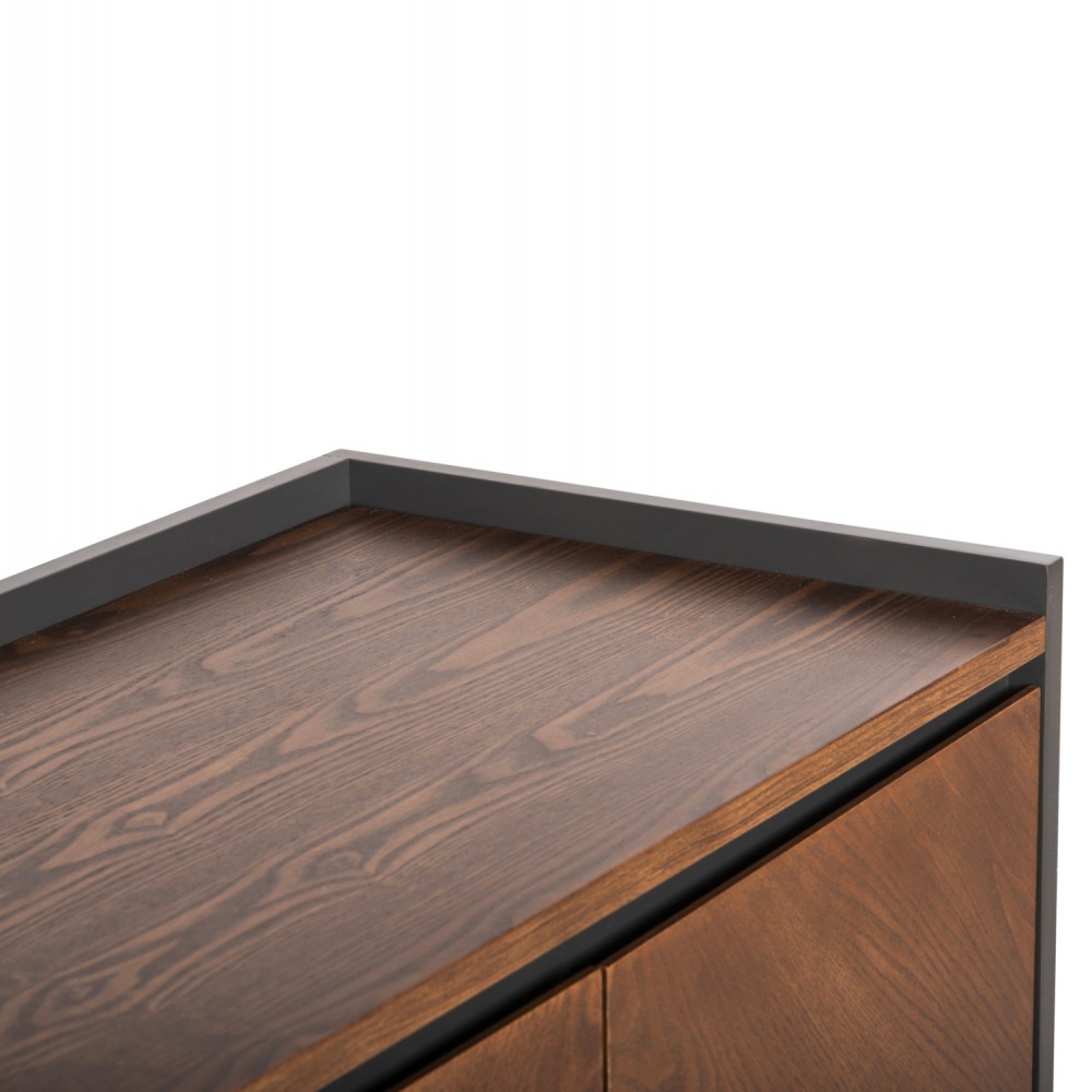 Σετ μπουφές και έπιπλο τηλεόρασης "ΒEEN" απο MDF με καπλαμά καρυδιάς