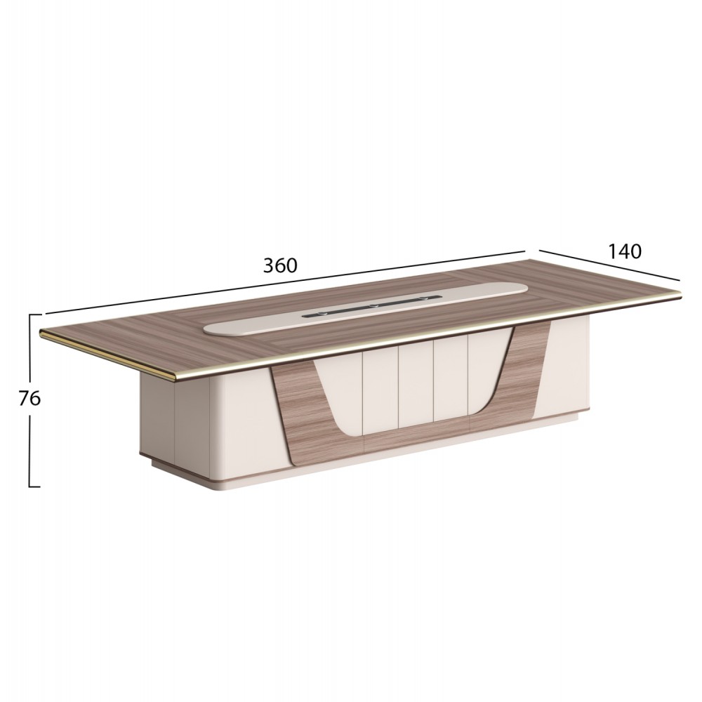 Γραφείο συνεδριάσεων  "SUPERON" σε φυσικό μπεζ 360x140x76