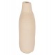 Διακοσμητικό βάζο "DECANT" από τερακότα σε χρώμα κρεμ 17x6.5x20