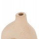 Διακοσμητικό βάζο "DECANT" από τερακότα σε χρώμα κρεμ 17x6.5x20