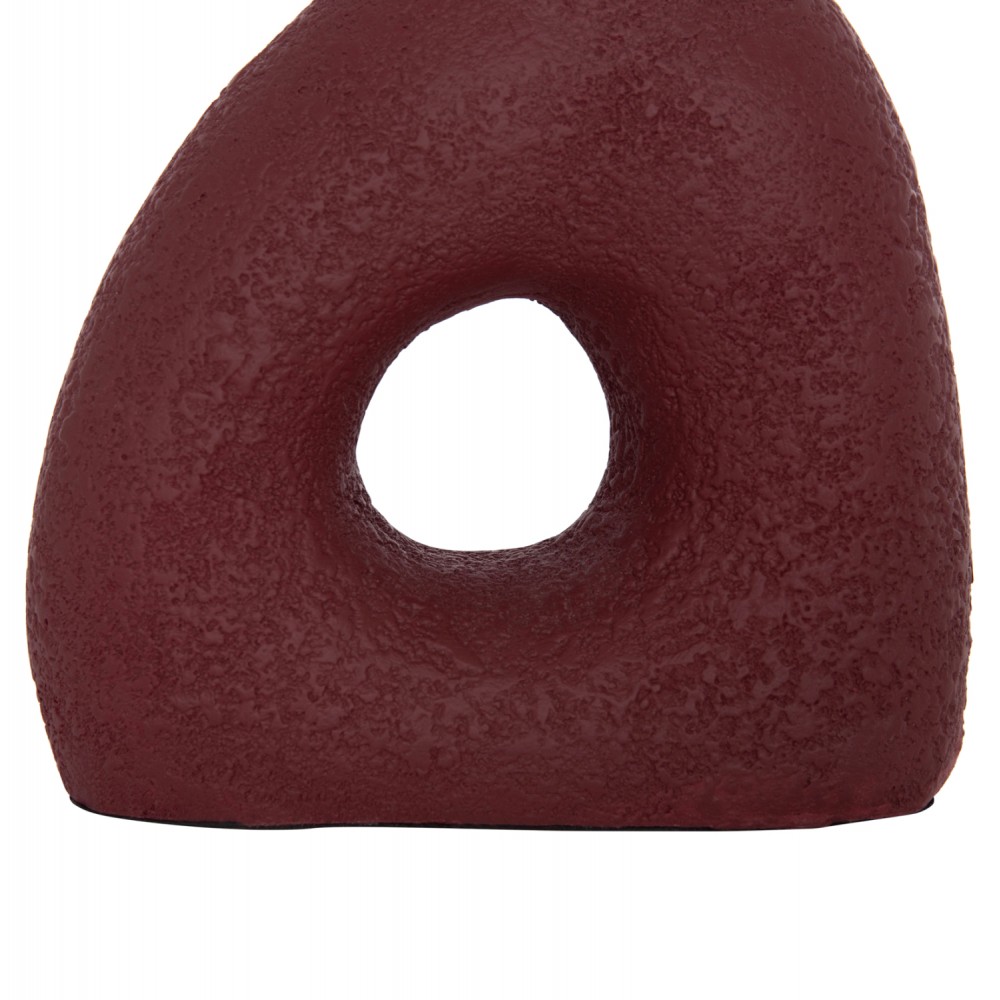 Διακοσμητικό βάζο "DECANT" από τρακότα σε χρώμα βυσσινί 17x6.5x20