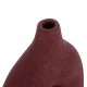 Διακοσμητικό βάζο "DECANT" από τρακότα σε χρώμα βυσσινί 17x6.5x20