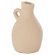Επιτραπέζιο διακοσμητικό βάζο "DECANT" από τερακότα σε χρώμα κρεμ Φ14x21