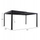 Πέργκολα-κιόσκι "FRANIO" από αλουμίνιο σε χρώμα μαύρο 300x400x240