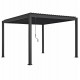 Πέργκολα-κιόσκι "DOMECIL" από αλουμίνιο σε χρώμα μαύρο 300x300x240