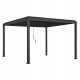 Πέργκολα-κιόσκι "DOMECIL" από αλουμίνιο σε χρώμα μαύρο 300x400x240
