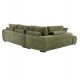 Γωνιακός καναπές "COVEN" από ύφασμα σε χρώμα πράσινο 298x102-208x85