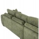 Γωνιακός καναπές "COVEN" από ύφασμα σε χρώμα πράσινο 298x102-208x85