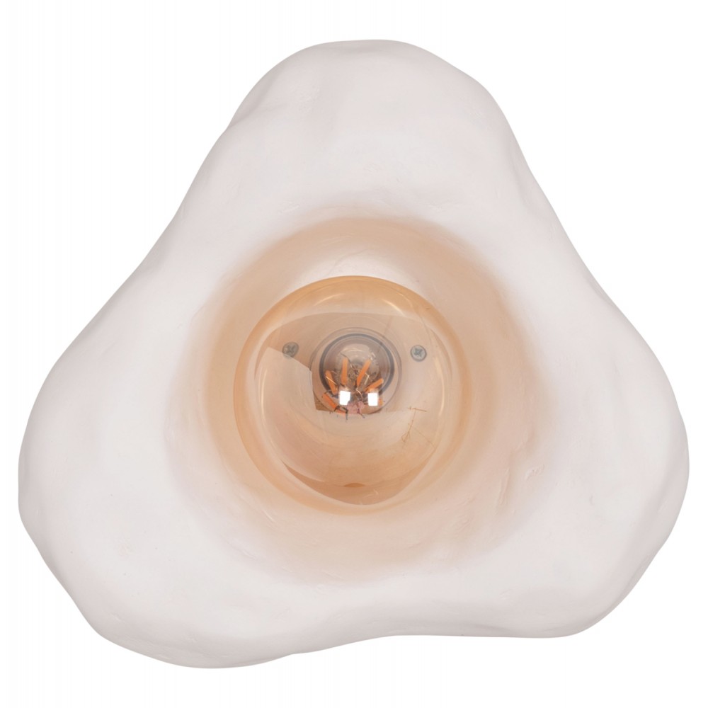 Επιτοίχιο φωτιστικό "LUXON" από τσιμέντο σε χρώμα λευκό 28x15x25