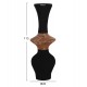 Διακοσμητικό βάζο δαπέδου "NEBULA" από τσιμέντο/ξύλο σε μαύρο χρώμα Φ45x115