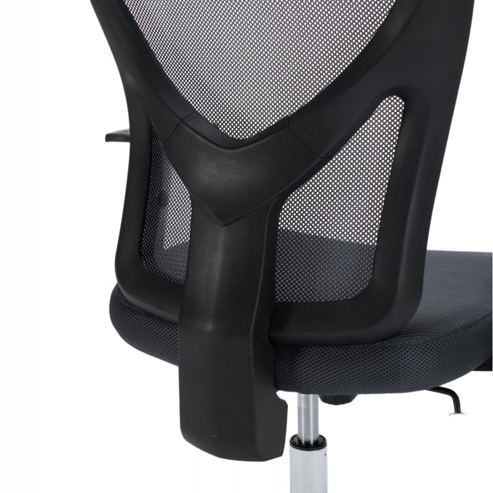 Kαρέκλα γραφείου "CUORE" απο mesh ύφασμα σε χρώμα γκρι/μαύρο 63x61x125