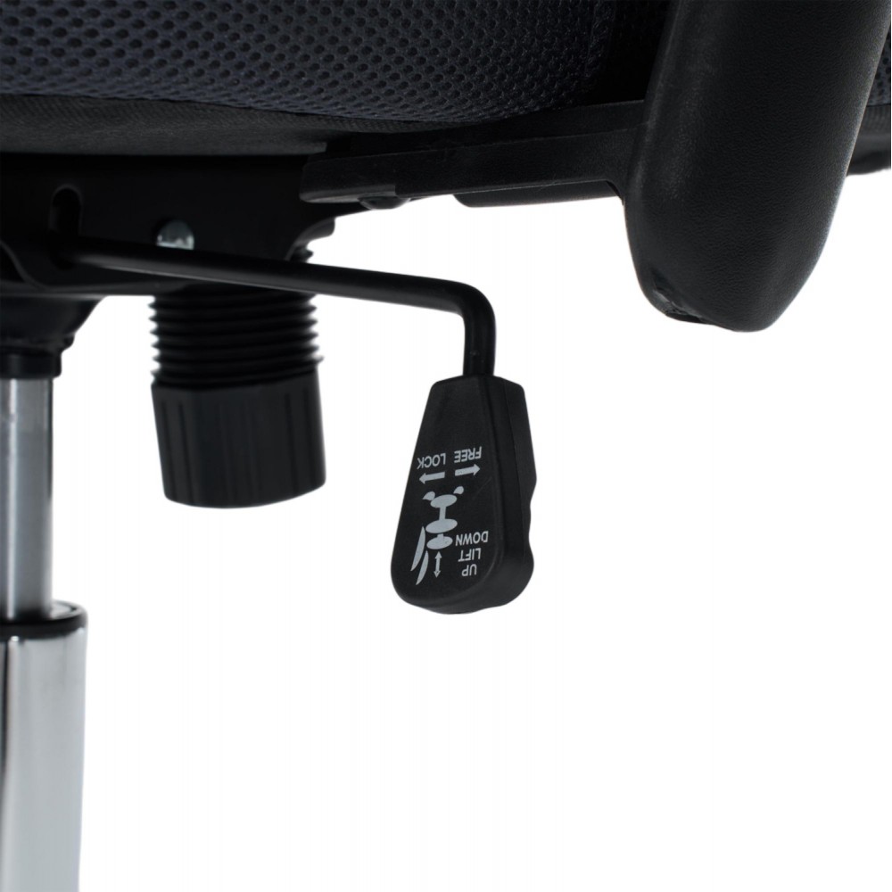 Kαρέκλα γραφείου "BRIEF" απο mesh ύφασμα σε χρώμα γκρι 63x64x122