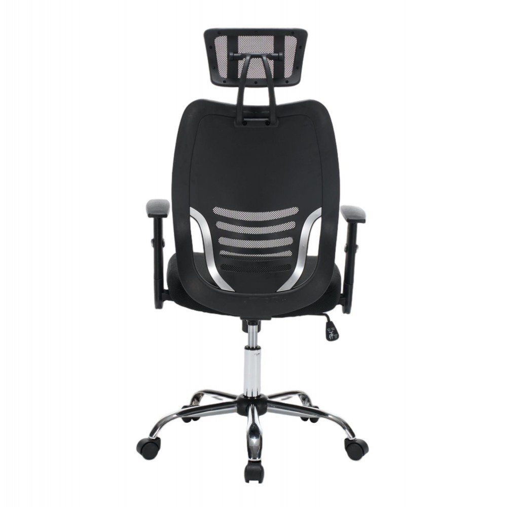 Kαρέκλα γραφείου "BRIEF" απο mesh ύφασμα σε χρώμα μαύρο 63x64x122