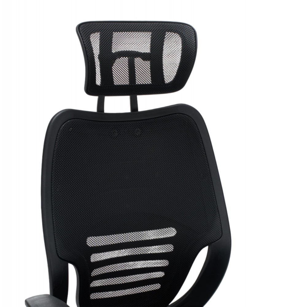 Kαρέκλα γραφείου "BRIEF" απο mesh ύφασμα σε χρώμα μαύρο 63x64x122